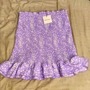 Light purple floral skirt
